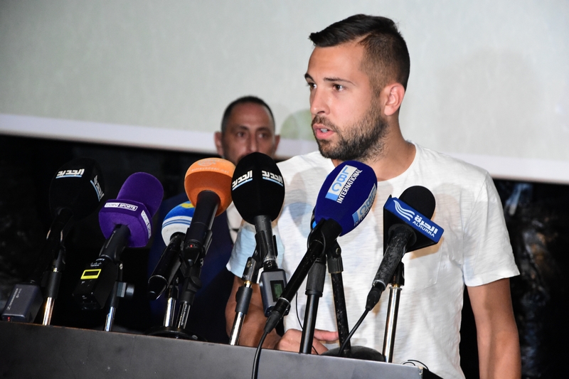 Gerard Pique,Sergio Busquets & Jordi Alba at CCBe